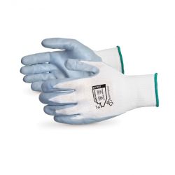 SUPERIOR GLOVE S13FNT8, GLOVE-NITRILE PALM COATED - HYFLEX FOAM KNITWRIST SIZE 8 S13FNT8