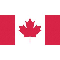 FLAGS UNLIMITED CAN090GK, CANADA FLAG 45" X 90" - DURAKNIT POLYESTER/GROMMETS CAN090GK