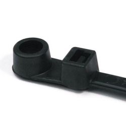 HELLERMANNTYTON T120MR0K2, NYLON CABLE TIE 16" BLACK - 50/PK 1/4" SCREW MOUNT 120LBS T120MR0K2