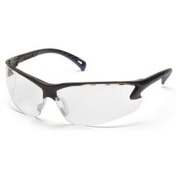PYRAMEX SB5710DT, GLASSES-SAFETY VENTURE III - BLACK FRAME/CLEAR LENS A/F SB5710DT