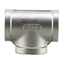 BOSHART INDUSTRIES SSH316T-15, TEE TYPE 316 1-1/2 - STAINLESS STEEL CLASS 150 SSH316T-15