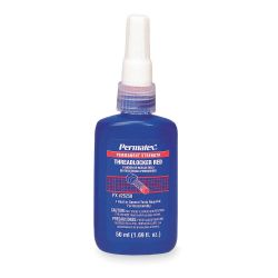 PERMATEX 26250, THREADLOCKER-PERMANENT 50 ML - #262 BOTTLE 26250