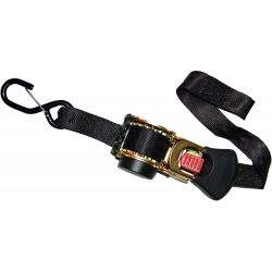 RATCHET TIE DOWN RECTRACT 2/PK - 1" X 6' W/VINYL S-HOOKS 500LB