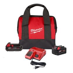 MILWAUKEE 48-59-1850SPC, M18 2.0 STARTER KIT + 5.0 BATT 48-59-1850SPC
