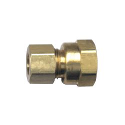 FAIRVIEW 66-4B, COMPRESSION CONNECTOR - 1/4 TUBE X 1/4 FEMALE PIPE 66-4B