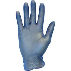CANSAFE - SAFETYZONE GVP9-MD-1-BL, GLOVE-VINYL DISPOSABLE BLUE - POWDER FREE 100/BOX MEDIUM GVP9-MD-1-BL