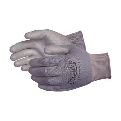 SUPERIOR GLOVE S13GPU11, GLOVE-NYLON SEAMLESS KNIT GRAY - POLYURETHANE COATED PALM SZ11 S13GPU11