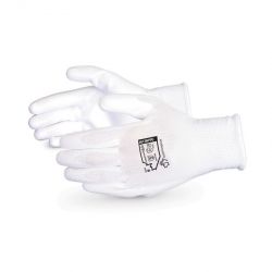 SUPERIOR GLOVE S13WPPU-6, GLOVE FINE TOUCH 13GA KNIT 6 - POLYURETHANE PALM WHITE S13WPPU-6