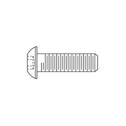 BRIGHTON-BEST 201018, BUTTON HEAD SOCKET CAP SCREW - #4-40 X 3/8 NC 201018