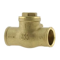BOSHART INDUSTRIES 08060412NL, CHECK VALVE-C X C SWING - 3/4" 200 PSI NO LEAD 08060412NL