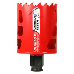 FREUD DIABLO DHS2125CT, HOLESAW-CARBIDE TIPPED 2-1/8" DHS2125CT