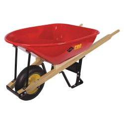 GARANT PRO TIFS600FF, WHEELBARROW-WOOD FRAME-6 CU FT - METAL CONTRACTOR FLAT FREE WHL TIFS600FF