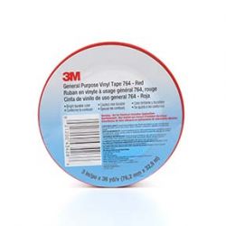 3M 7000123885, TAPE-VINYL RED - 3" X 36 YD 7000123885