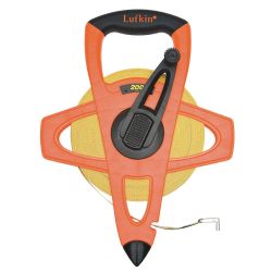 APEX CRESCENT LUFKIN FE200, TAPE MEASURE - 200' FIBERGLASS - HI-VIS LINEAR REEL 1/2" WIDE FE200