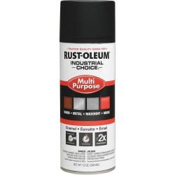 RUST-OLEUM 1676830, PAINT-IC ENAMEL FASTDRY 12 OZ - AEROSOL ULTRA FLAT BLACK 1676830