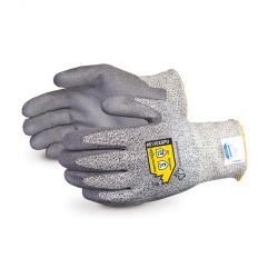 SUPERIOR GLOVE S13SXGPU7, GLOVE-DYNEEMA CUT RESISTANT - SPECKLED GRAY PALM COAT SZ 7 S13SXGPU7
