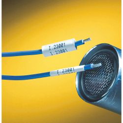 BRADY XPS-187-1, IDXPERT LABEL-PERMASLEEVE WHT - .187" DIA X 1" 100/RL XPS-187-1
