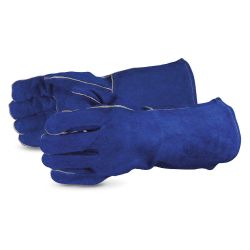SUPERIOR GLOVE 505BU, 505BU IRON WOLF WELDING GLOVE - DELUXE ROYAL BLUE PER PAIR 505BU