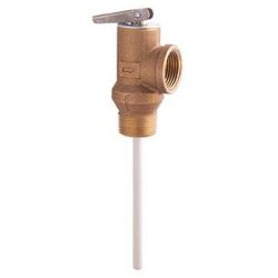 WATTS WATER TECHNOLOGIES 0066166, PRESSURE & TEMPERATURE RELIEF - VALVE 150 PSI/210' 3/4 0066166