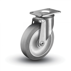COLSON 2-5256-445, CASTER - 5" C/W FORK SWIVEL - GRAY PERFORMA 325# CAP 2-5256-445