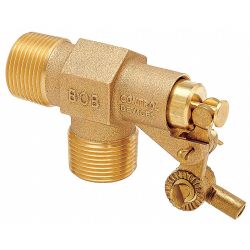 FLOAT VALVE,1/2IN.,LF BRASS,PI PE MOUNT