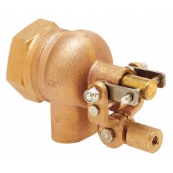 FLOAT VALVE,2 IN.,PIPE,BRASS,F NPT