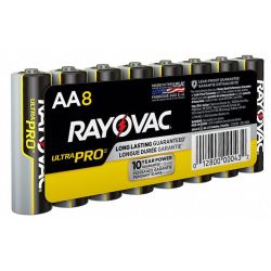ULTRAPRO,ALKALINE,AA BATTERY,PK8
