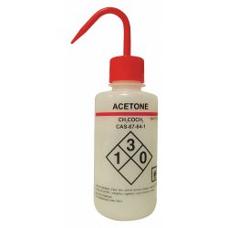 WASH BOTTLE,ACETONE,500 ML,PK6