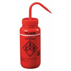 WASH BOTTLE,TOLUENE,500 ML,PK6