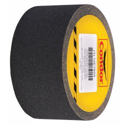 ANTI-SLIP TAPE,60FT.L,BLACK,3"W,60 GRIT