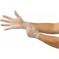 VINYL EXAM GLOVE 100/BOX PF BD CUFF XL