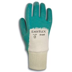 ANSELL EASYFLEX 47-200-9, GLOVE-NITRILE PALM COATED - EASY FLEX KNITWRIST MENS 9 47-200-9