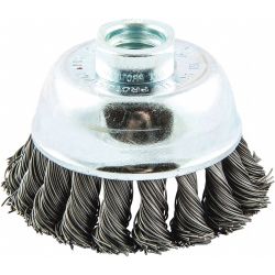 CUP BRUSH,WIRE 0.020" DIA.,CAR BON STEEL