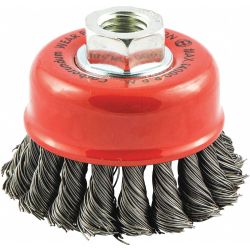 CUP BRUSH,WIRE 0.020" DIA.,CAR BON STEEL