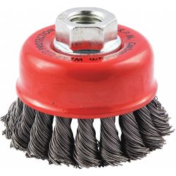 CUP BRUSH,WIRE 0.020" DIA.,CAR BON STEEL