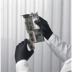 SHOWA 7700PFTM, GLOVE-NITRILE DISPOSABLE - BLACK POWDER FREE 50/BX MEDIUM 7700PFTM