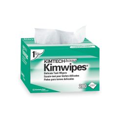 KIMBERLY CLARK KIMTECH 34155, LENS CLEANING WIPES - 4.5" X 8" 280/BOX 34155